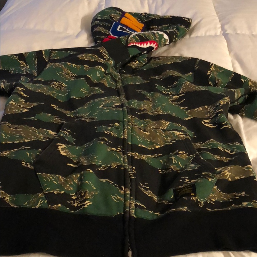 Men’s shark head Bathing ape hoodie